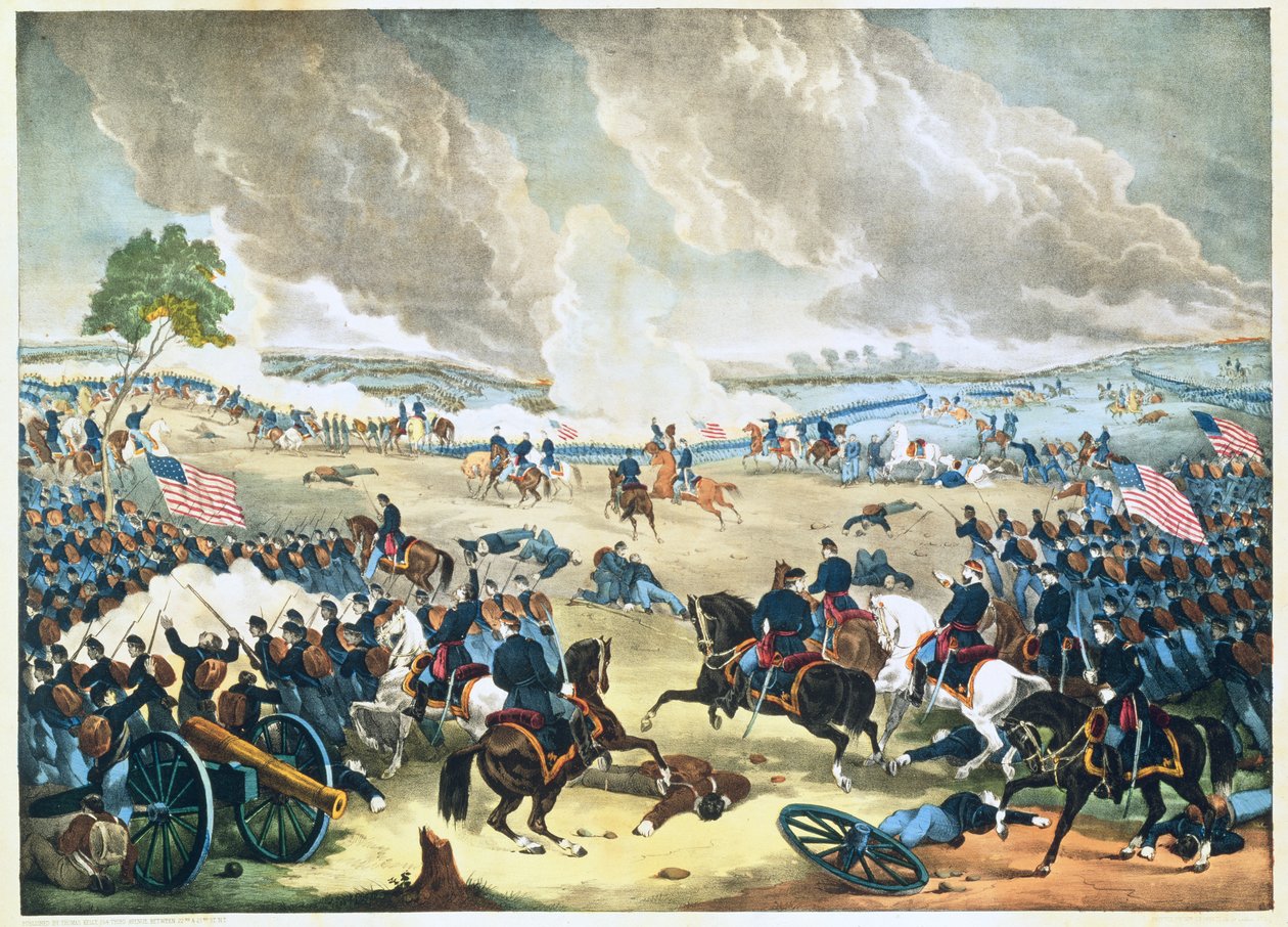 A gettysburgi csata, 1863 körül alkotó: American School