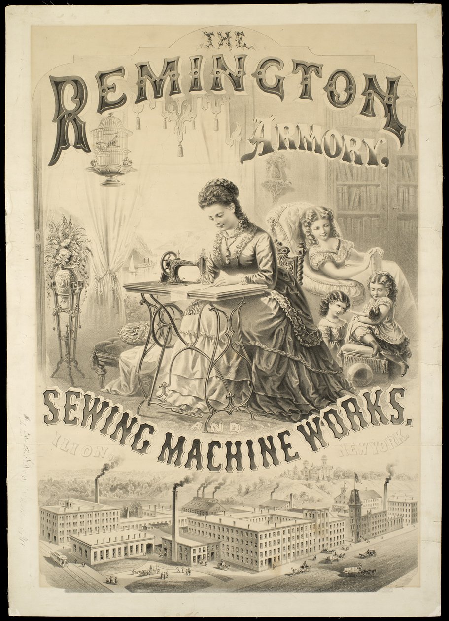 A Remington fegyvertár, Varrógépgyár, Ilion, New York alkotó: American School