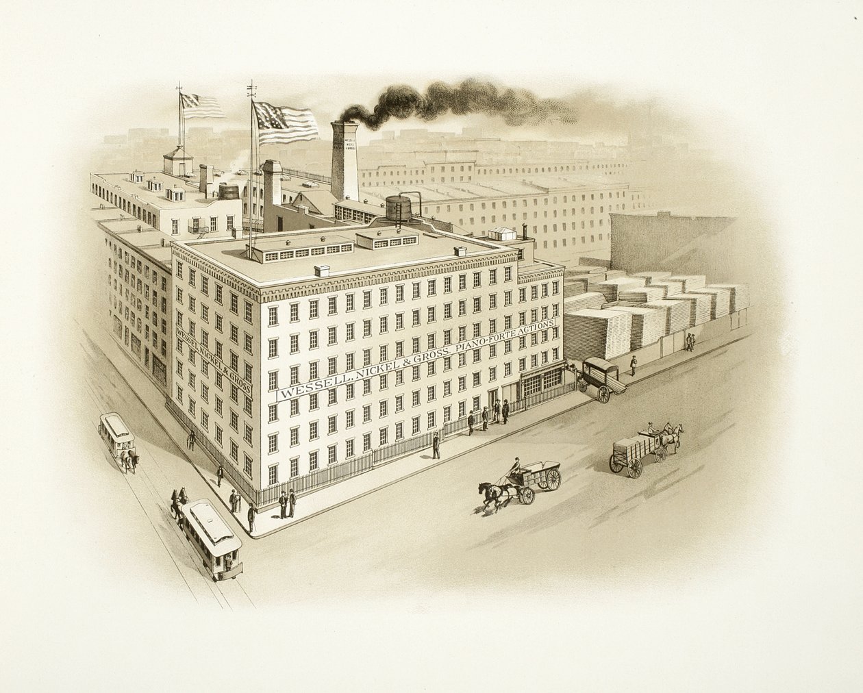 Wessell, Nickel & Gross Building, 1893 (nyomtatott katalógus-illusztráció) alkotó: American School