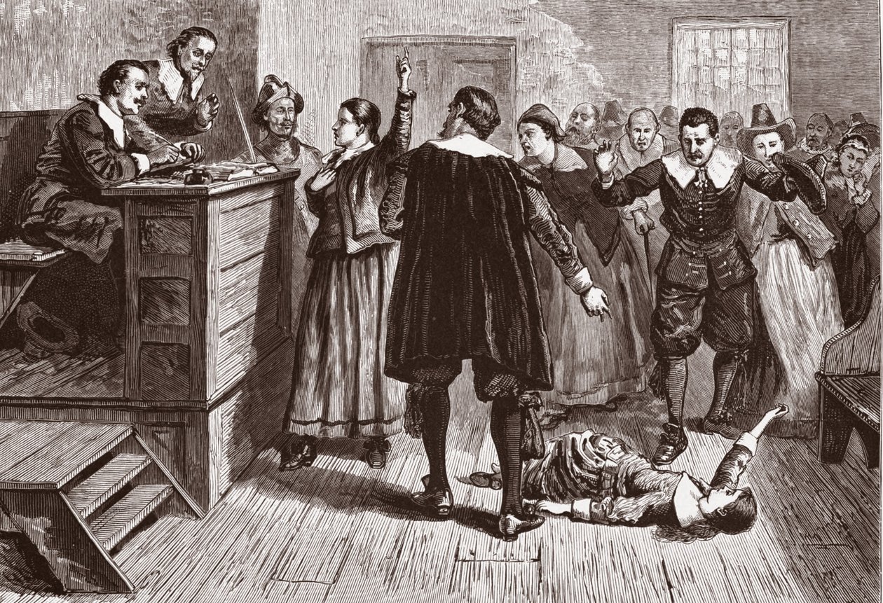 Boszorkányság Salem faluban; a Pioneerstől Amerika településén: Floridából 1510-ben Kaliforniába 1849-ben; William A Crafts; kocsma. 1876 alkotó: American School