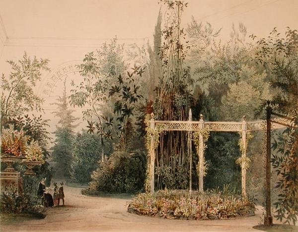 Bower a Hofburg-palota télikertjében, Bécs, 1852 (lásd: 170854) alkotó: Austrian School