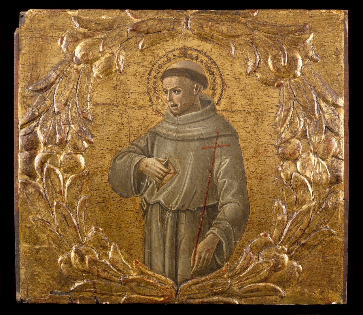 Szent Ferenc, 1475-78 körül (tempera és aranylevél a fán) alkotó: Benvenuto di Giovanni
