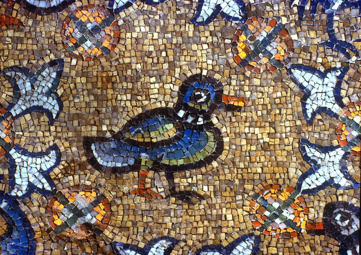 Kacsát ábrázoló padlórészlet (mozaik) alkotó: Byzantine School