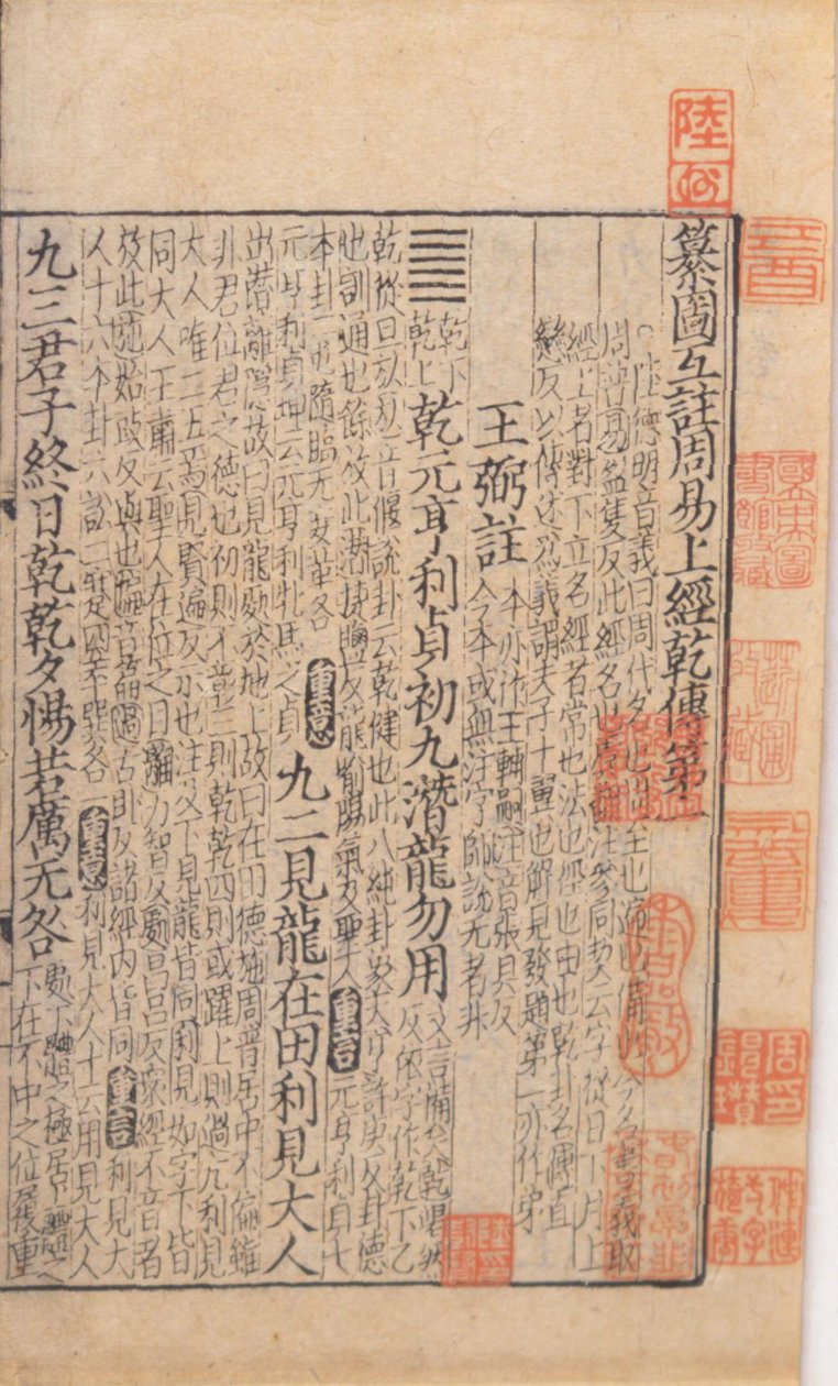Címlap az I Ching-ből, 1100 körül alkotó: Chinese School