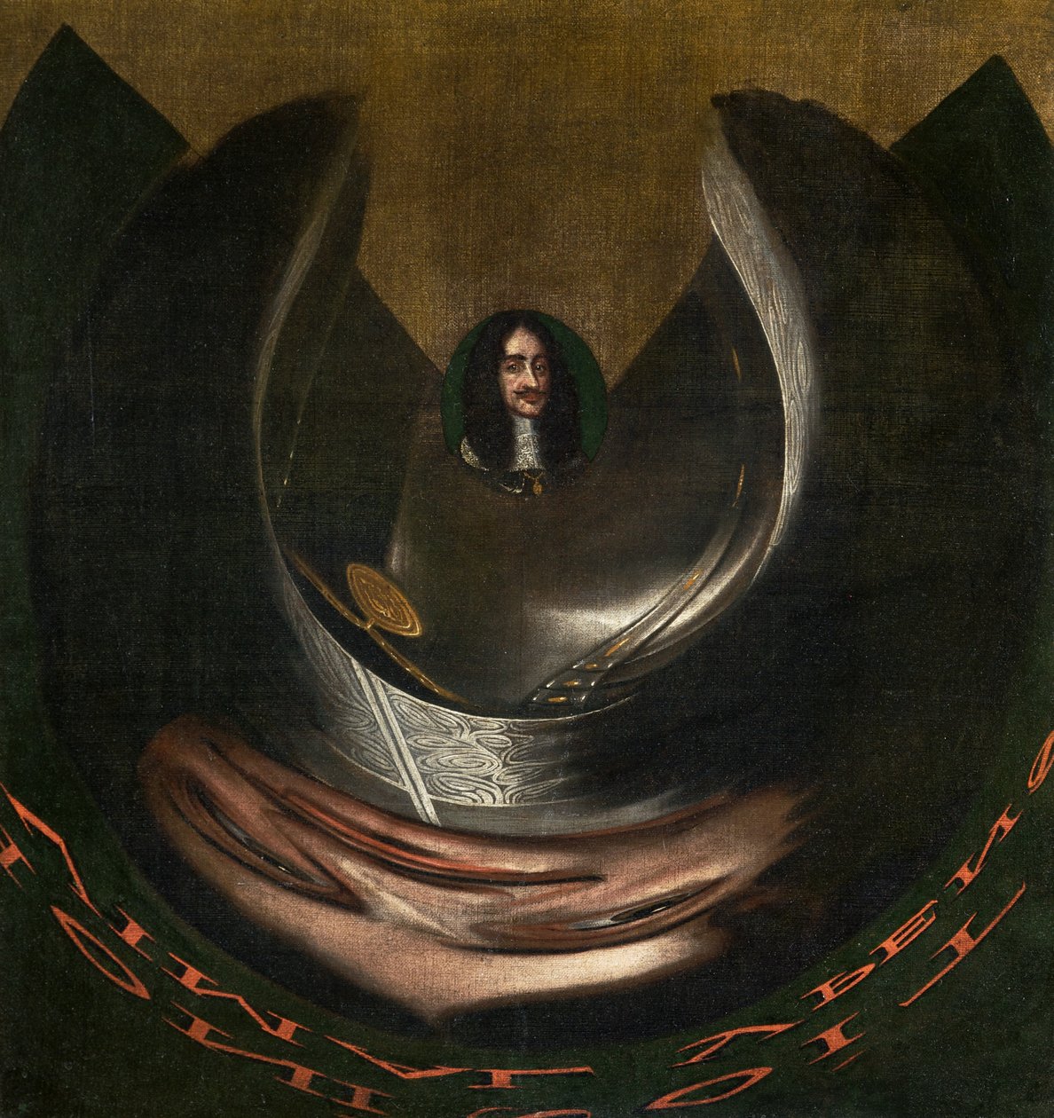 Károly anamorf portréja II alkotó: English School