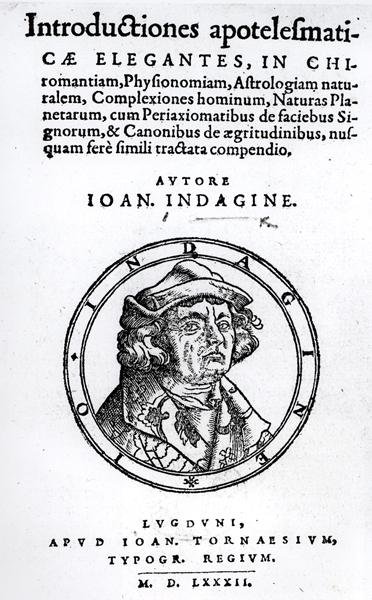 Bevezetés az okkultizmusba, Johann Indagine, 1582 alkotó: English School