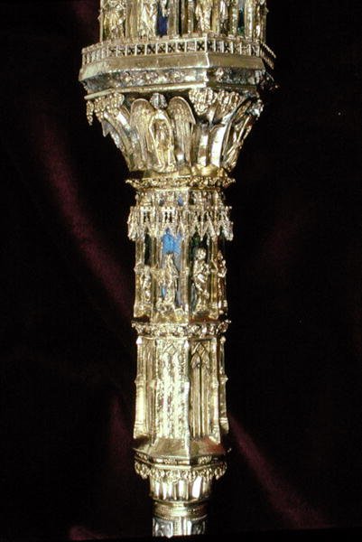 Wykehami Vilmos (kb. 1320-1404) crozier fővárosa (ezüst aranyozott) (részlet) (lásd: 205100-32) alkotó: English School