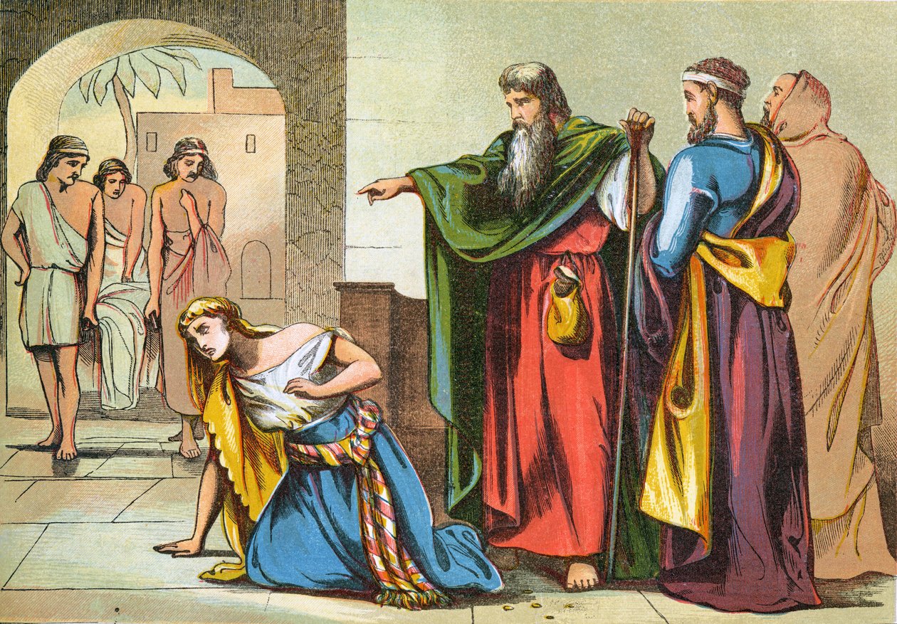 Sapphira halála, 1870 alkotó: English School