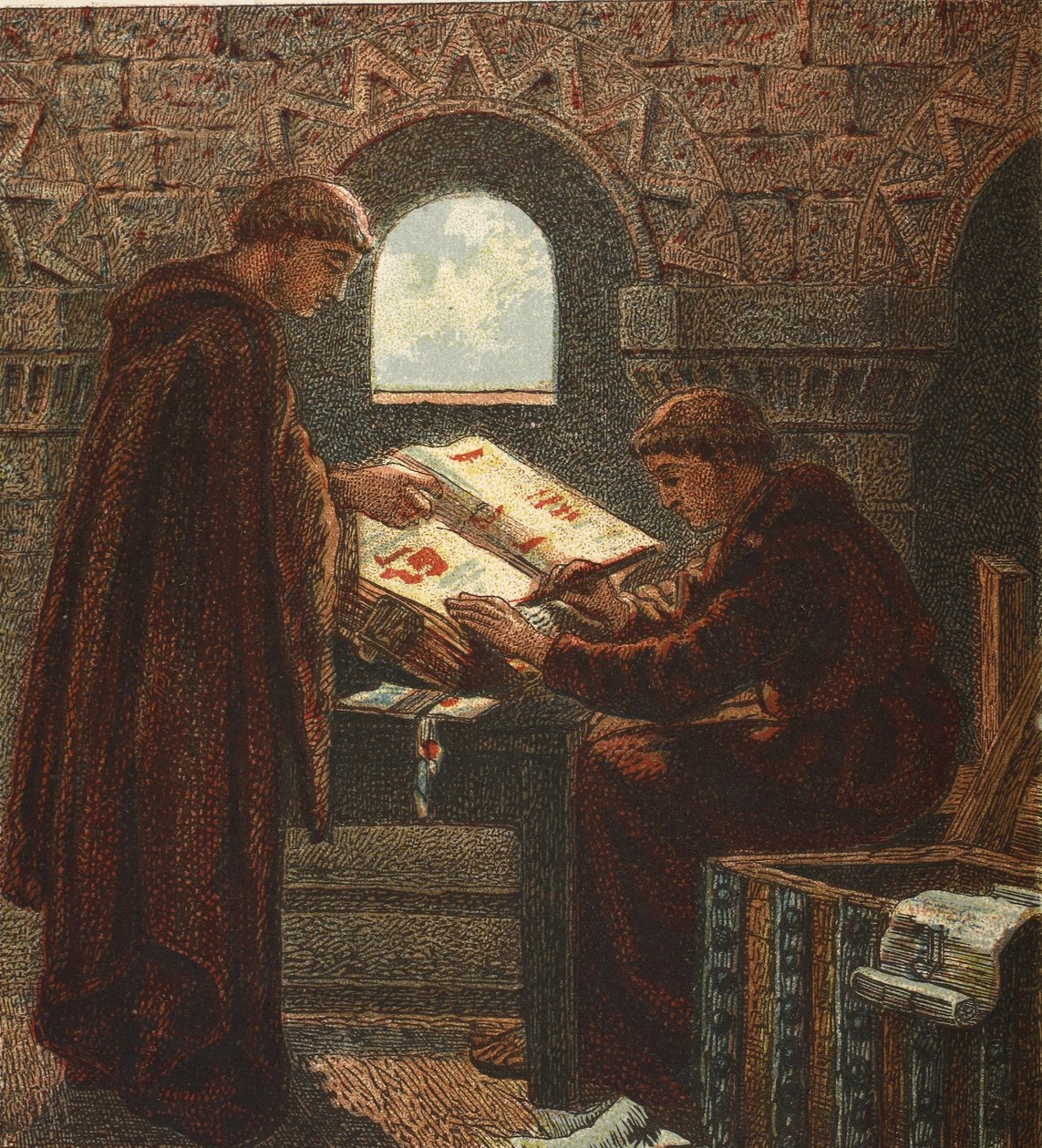 Domesday Könyv, kocsma. 1890 alkotó: English School
