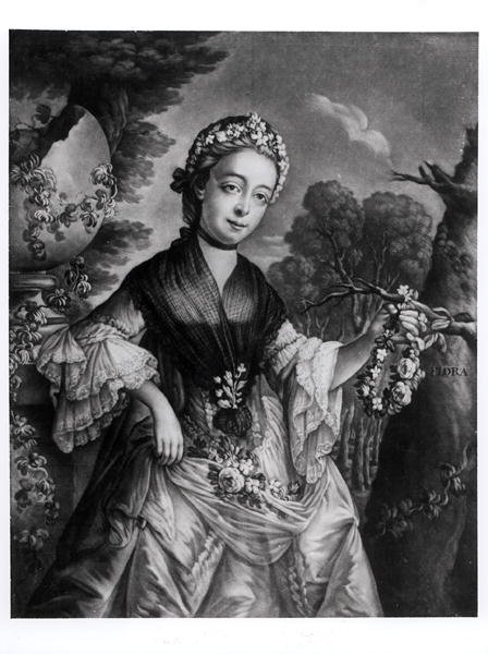 Elizabeth Chudleigh (1720-88) Bristol grófnője és Kingston hercegnője alkotó: English School