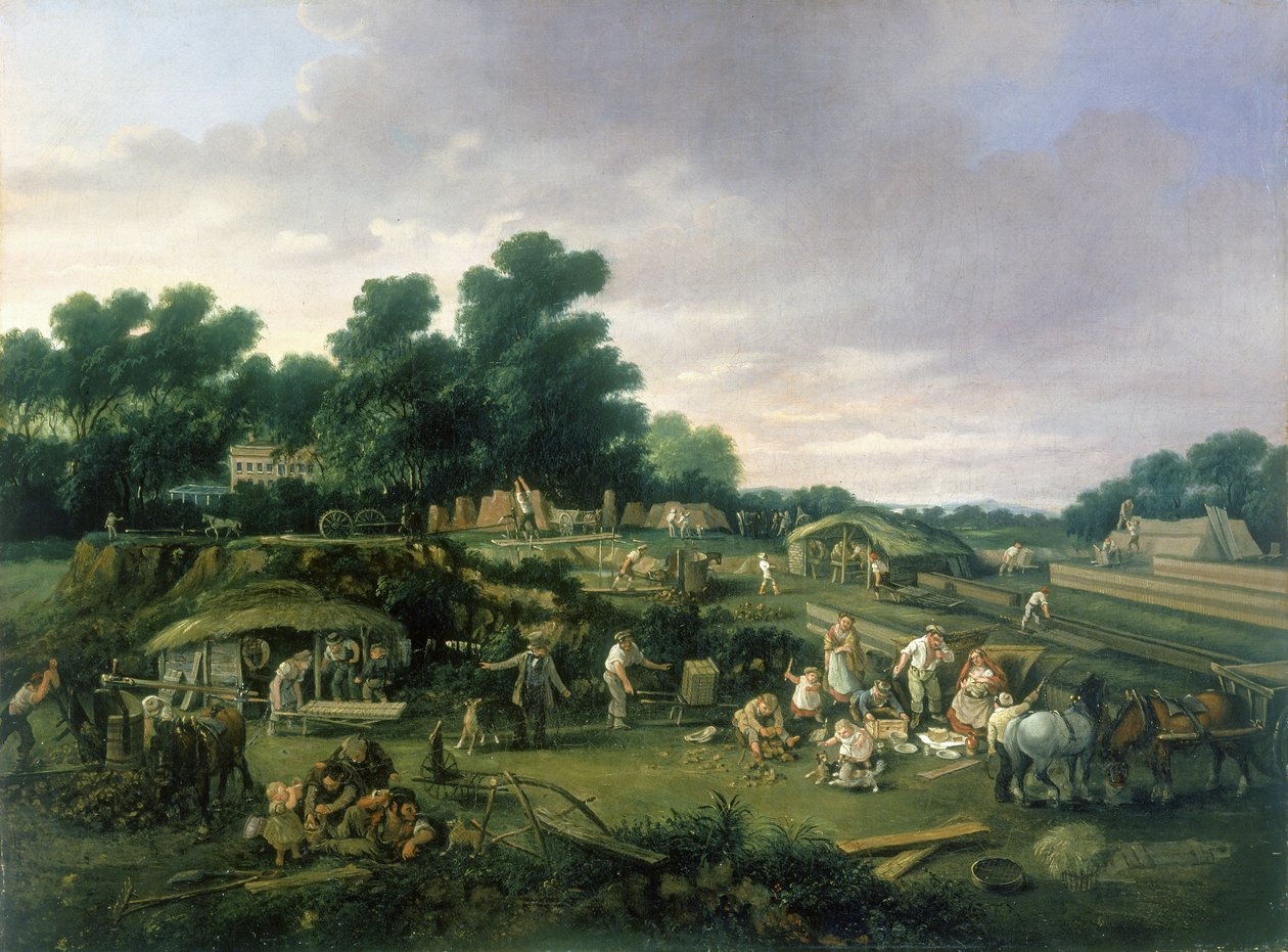 Angol Country Brickworks, 1840 körül alkotó: English School