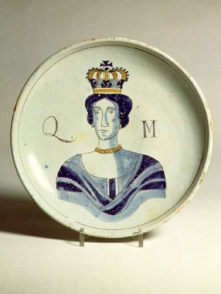 Lambeth Delftware Mária királynő portréja (kerámia) alkotó: English School