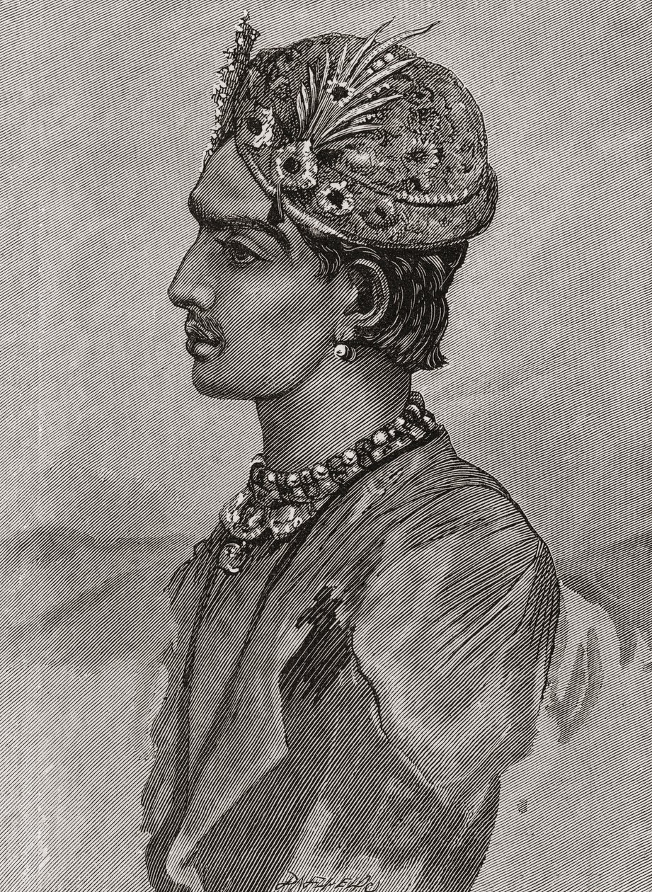 Maharaja Mangal Singh Prabhakar, a Magazine of Artból, 1878-ban jelent meg alkotó: English School