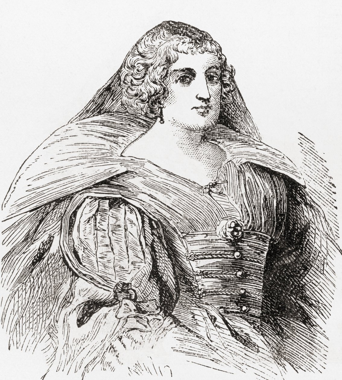 Marie de Medici, a Ward and Locks Illustrated History of the World-ből, megjelent 1882 körül. alkotó: English School