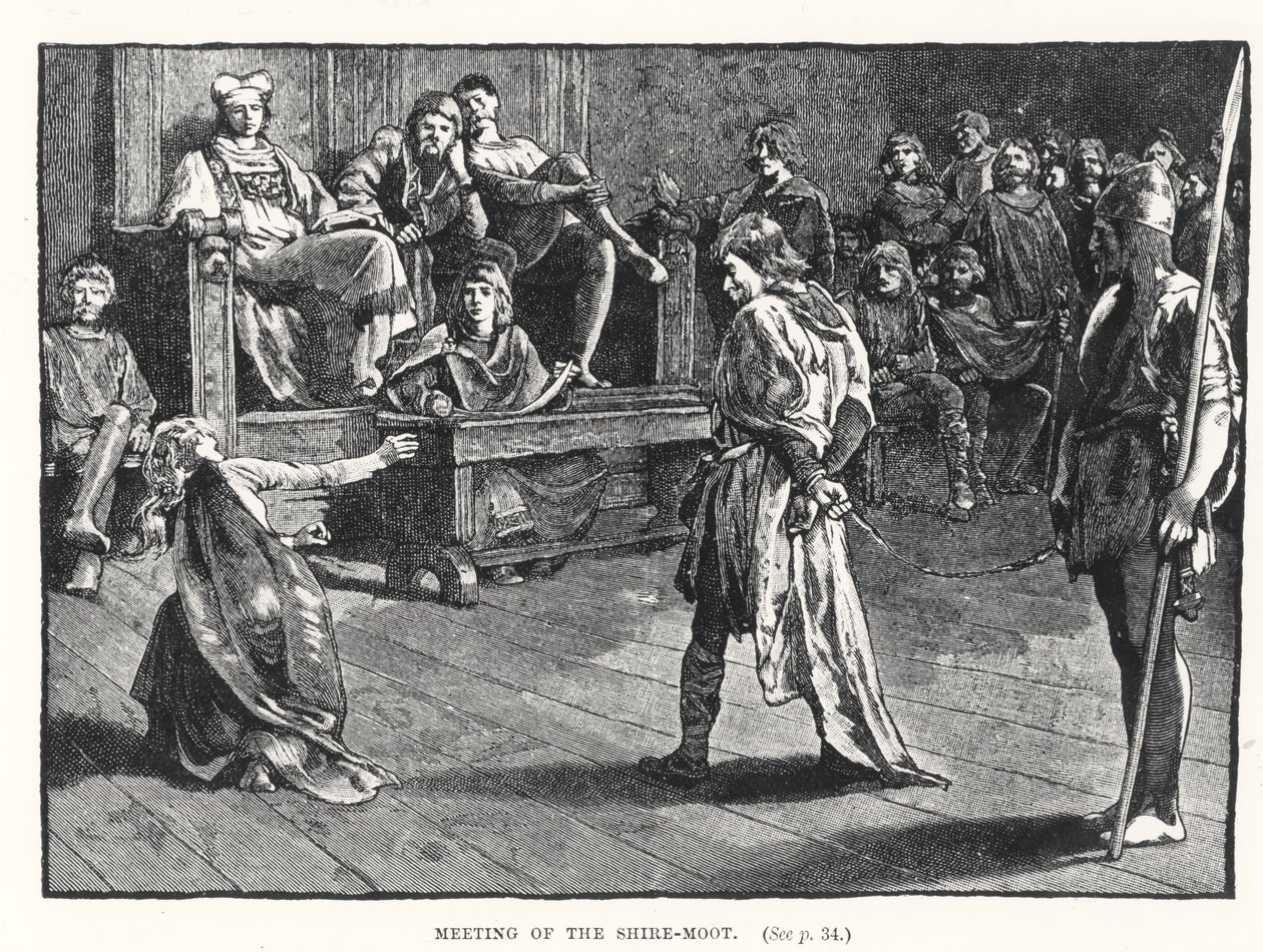 A Shire-Moot találkozója, 835 körül alkotó: English School