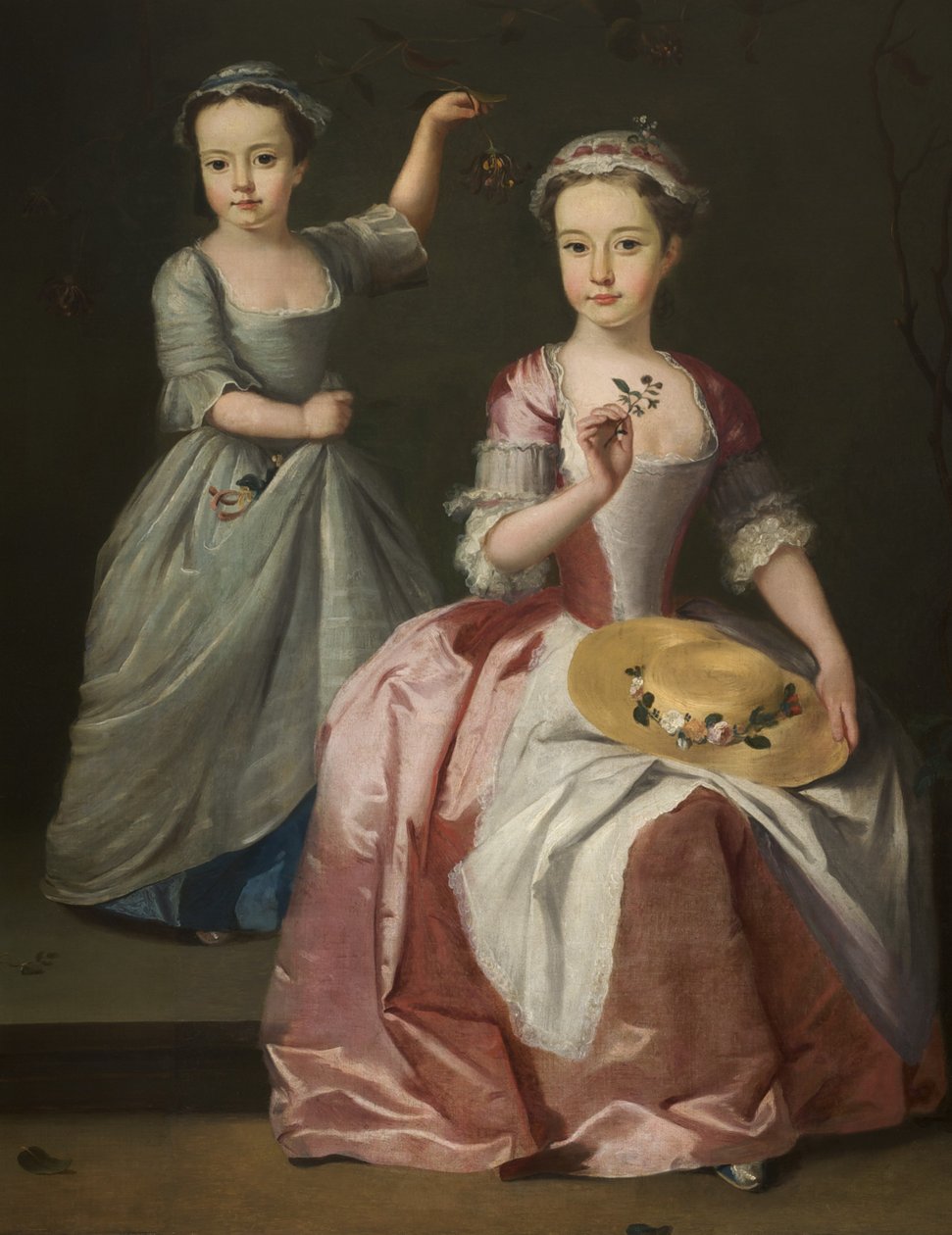 Meriel Legh és Dorothea Byrne, 1750 körül alkotó: English School
