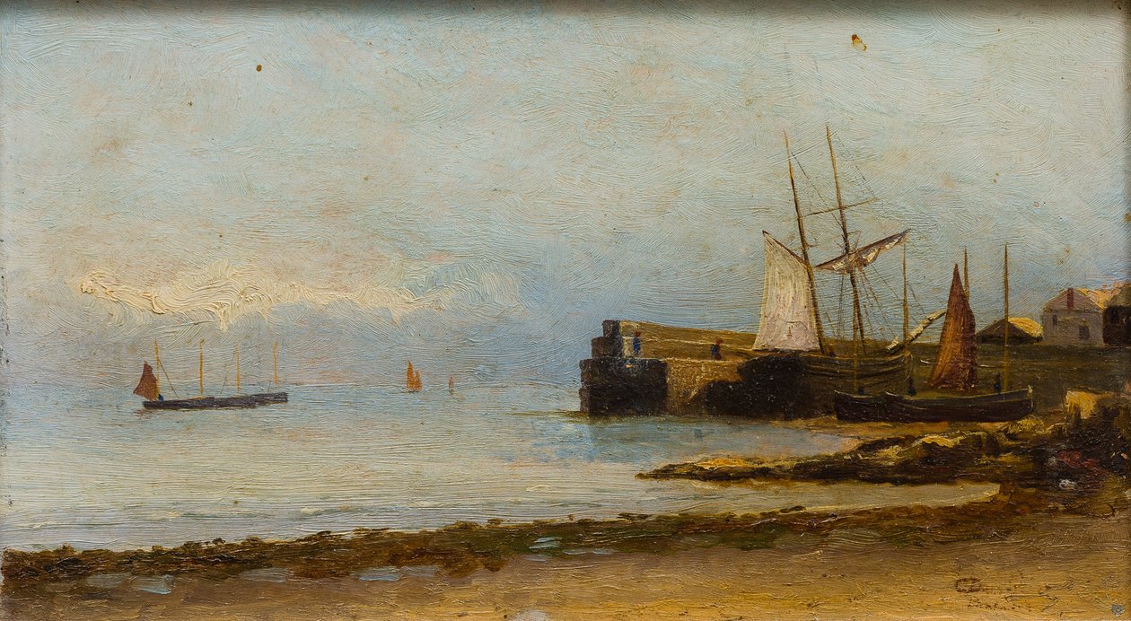 Newlyn kikötője alkotó: English School