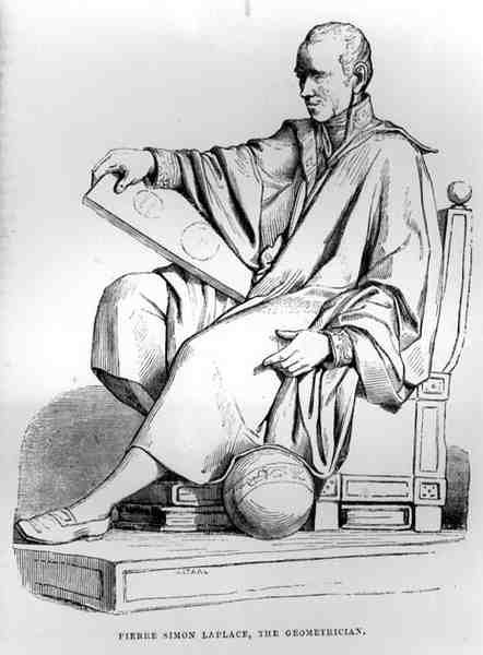 Pierre-Simon, Marquis de Laplace (1749-1827), francia csillagász és geometrikus alkotó: English School