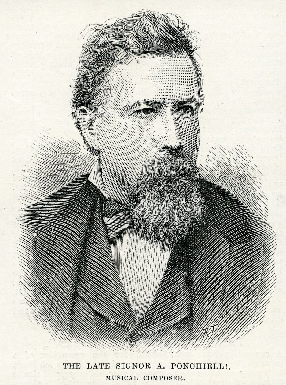 Amilcare Ponchielli portréja, 1886 alkotó: English School