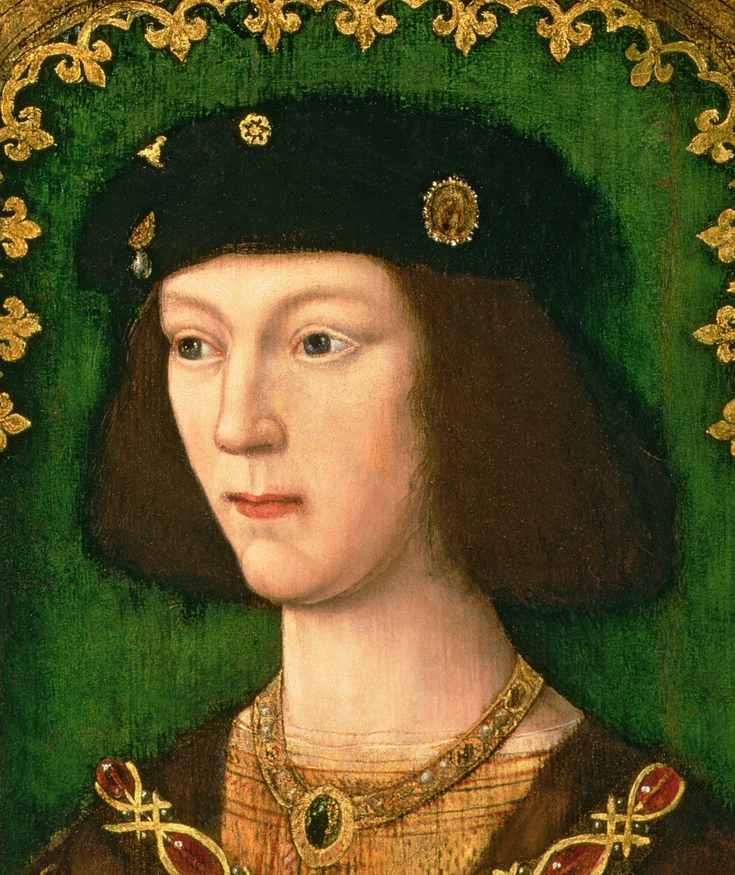 VIII. Henrik (1491-1547) portréja, 1509 körül (119971 részlete) alkotó: English School