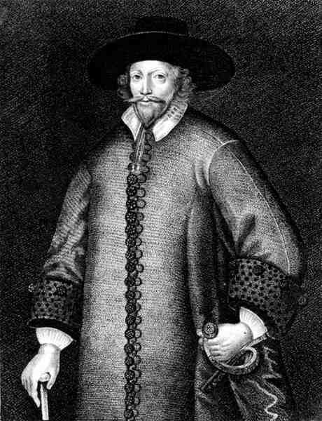 John Holles, Clare első grófja (kb. 1564-1637) portréja, R. Clamp metszete (fl. 1789-1798) alkotó: English School
