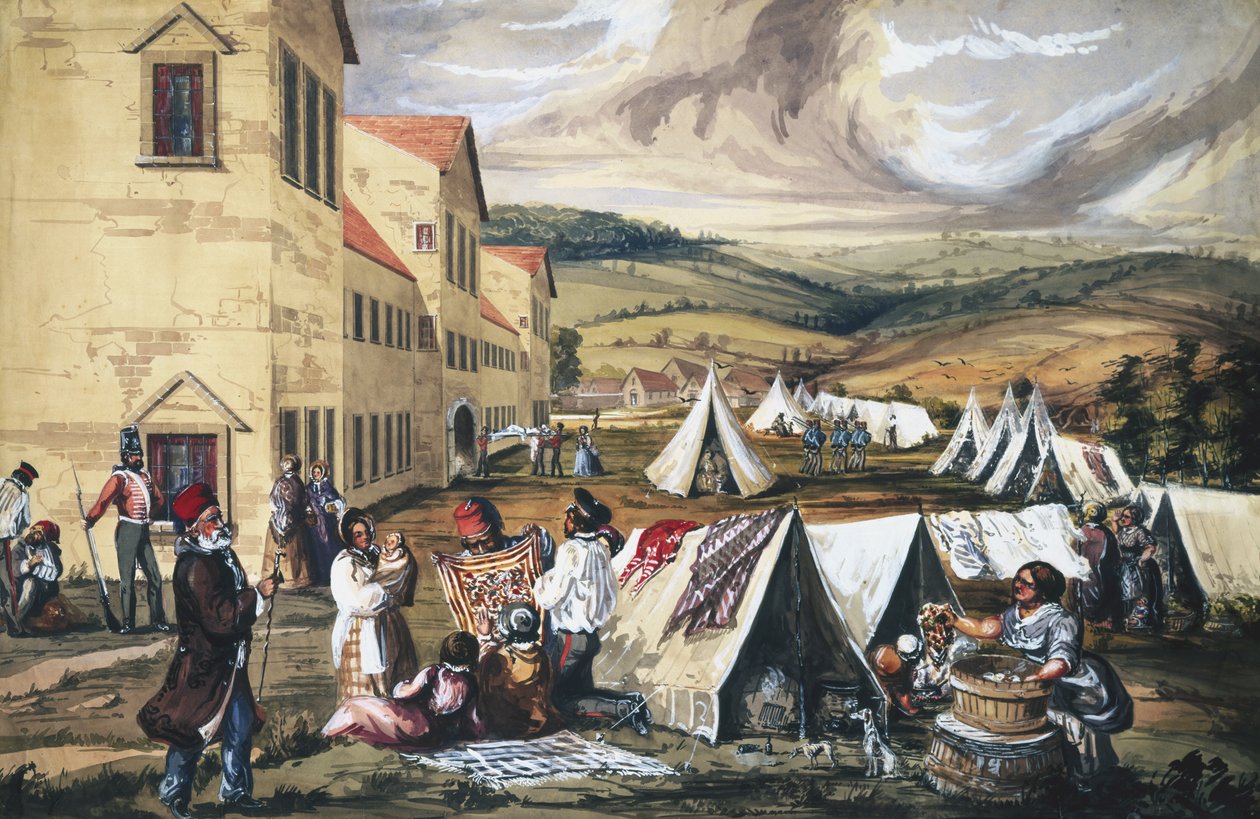 Scutari Kórház, Törökország, 1857 (wc papíron) alkotó: English School