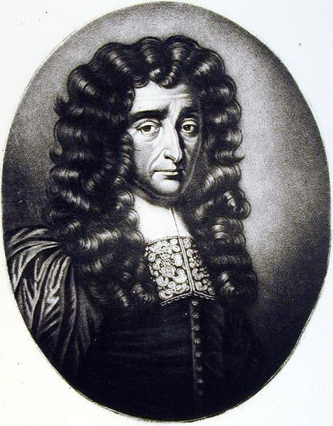 Sir Edmund Berry Godfrey (1621-78) illusztrációja a Brit történelemben illusztris karakterek portréiból, Richard Earlom (1743-1822) és Charles Turner (kb. 1773-1857) metszete (mezzotint) (bw pho) alkotó: English School