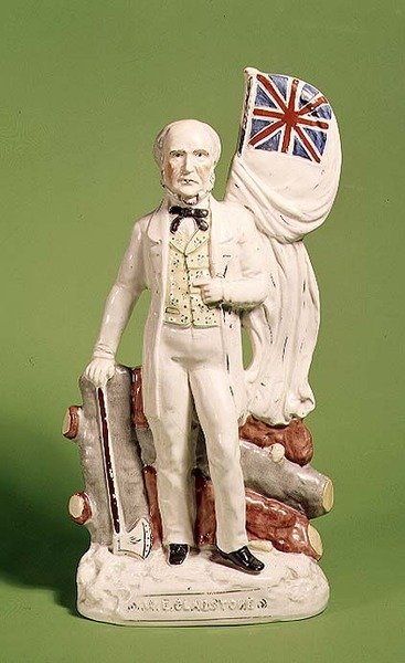 Gladstone Staffordshire-i figurája, 1873 alkotó: English School