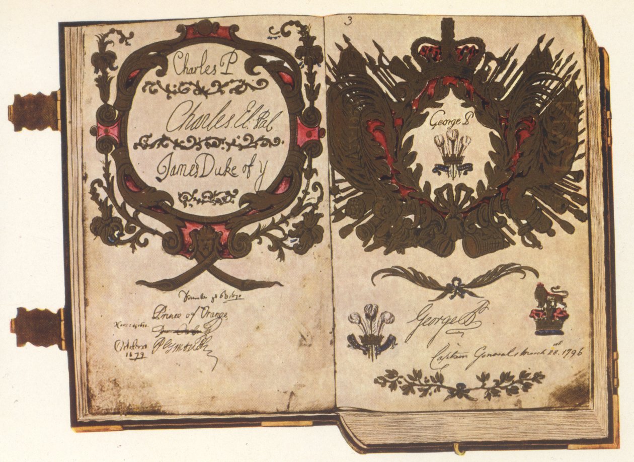 Az ókori pergamenkönyv (tinta pergamen) alkotó: English School