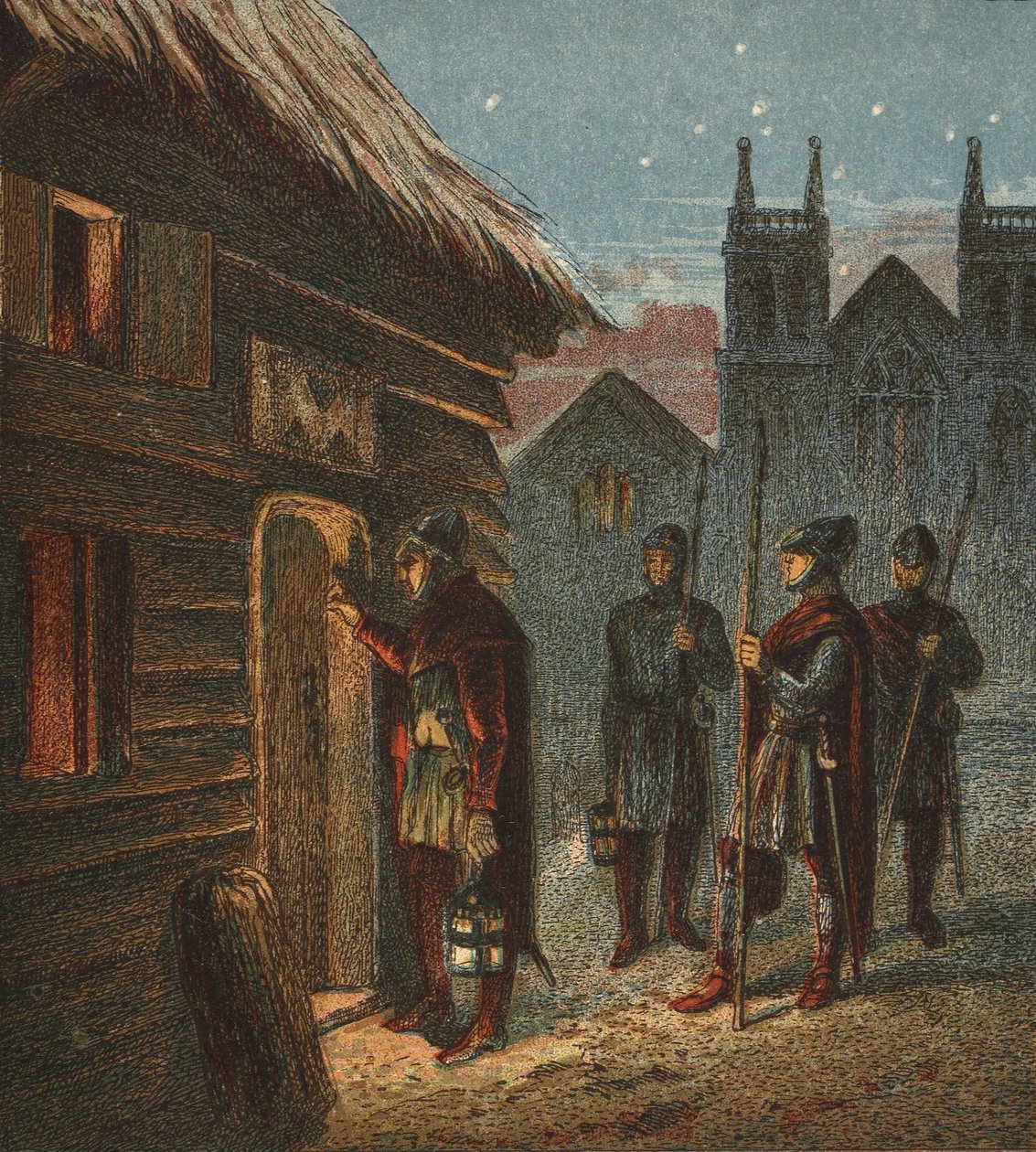 A kijárási tilalom, kocsma. 1890 alkotó: English School