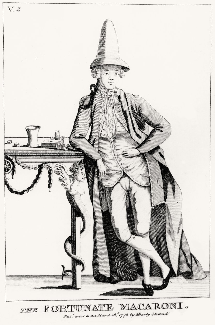 A szerencsés makaróni, kocsma. N. Dandy, 1772. március 16 alkotó: English School