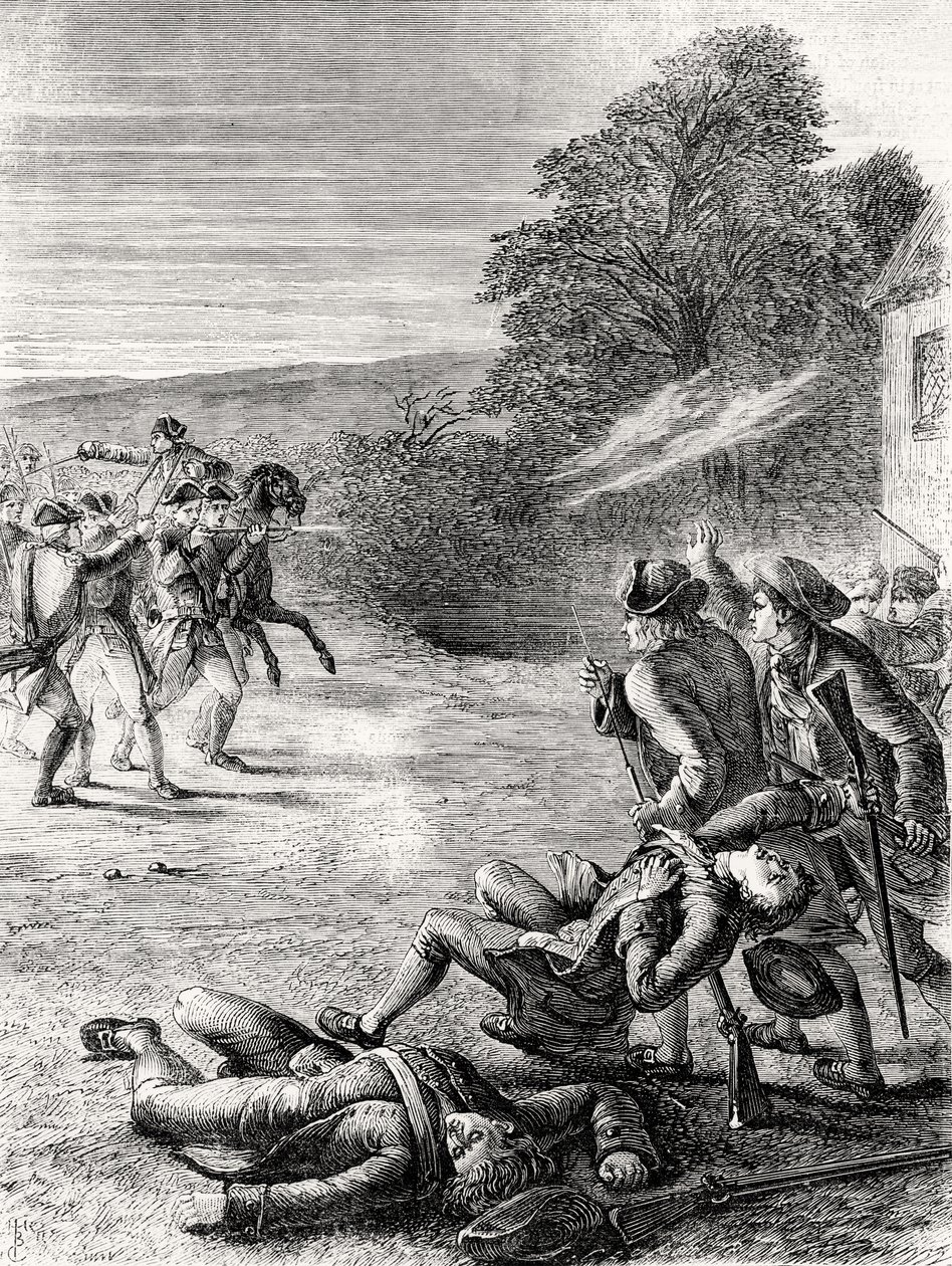 A csetepaté Lexingtonban, 1799 alkotó: English School