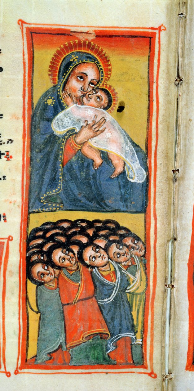 W.916 fol.12v Madonna és gyermeke alkotó: Ethiopian School
