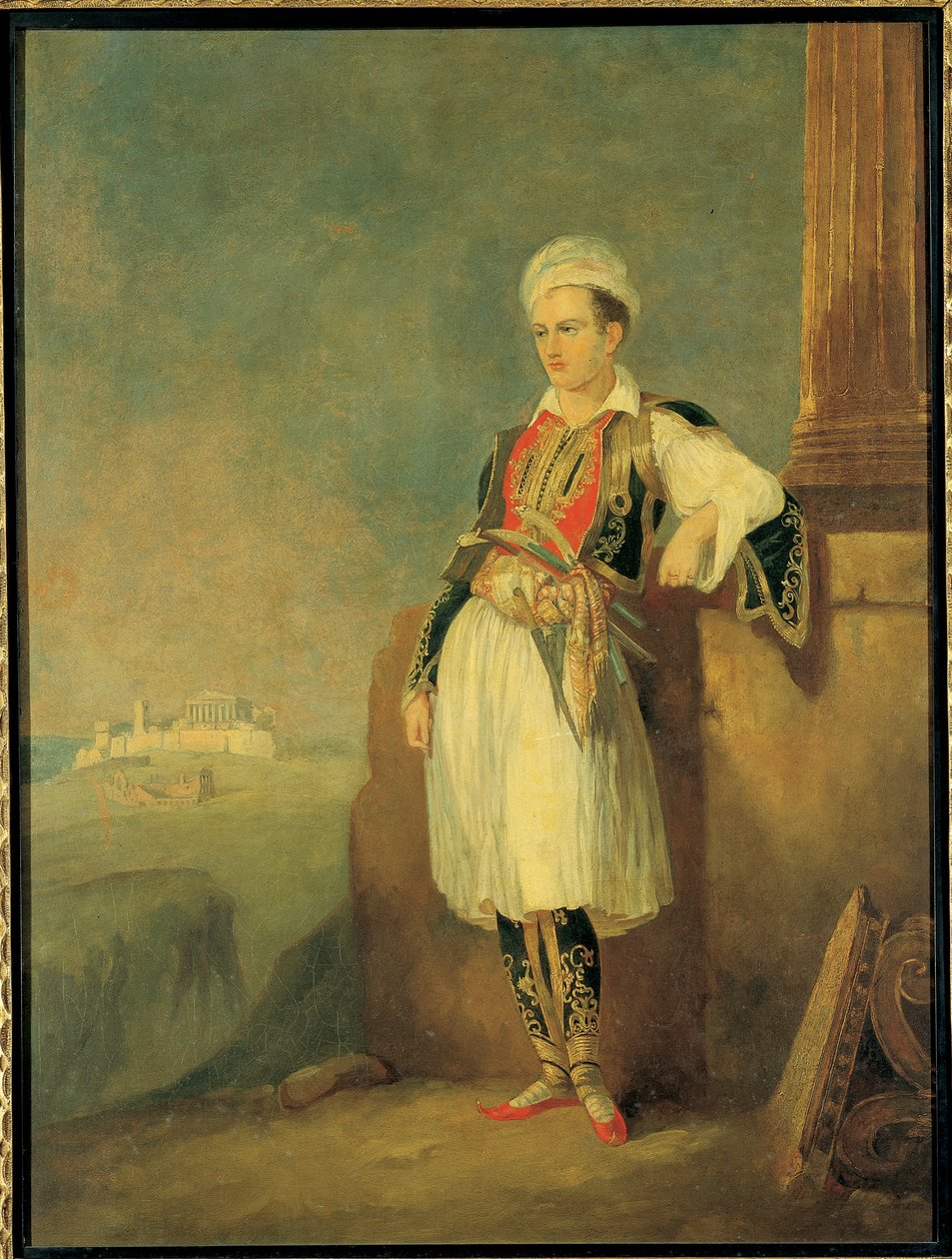 Lord George Noel Byron költő portréja, 1830 alkotó: European School