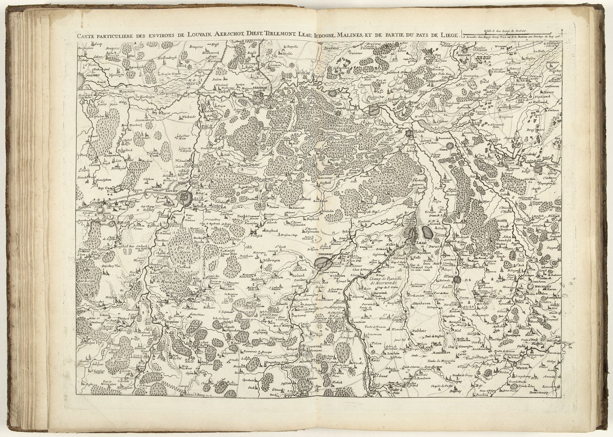 Brabant térképe, 1706 alkotó: Flemish School