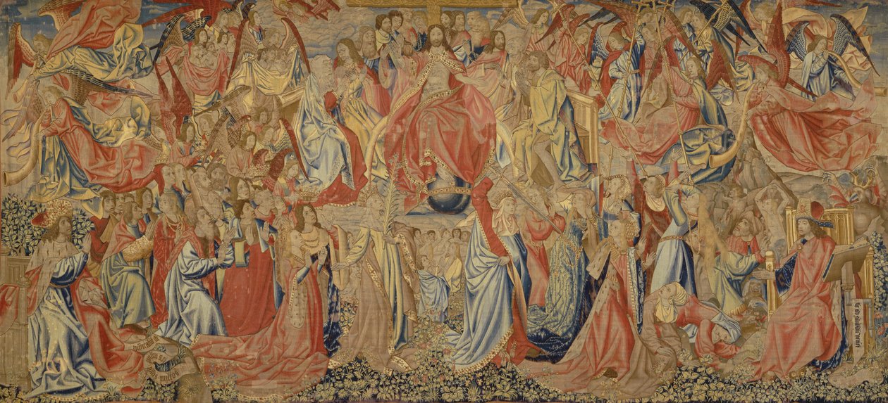 Az utolsó ítélet, 1500 körül (gyapjú és selyem) alkotó: Flemish School