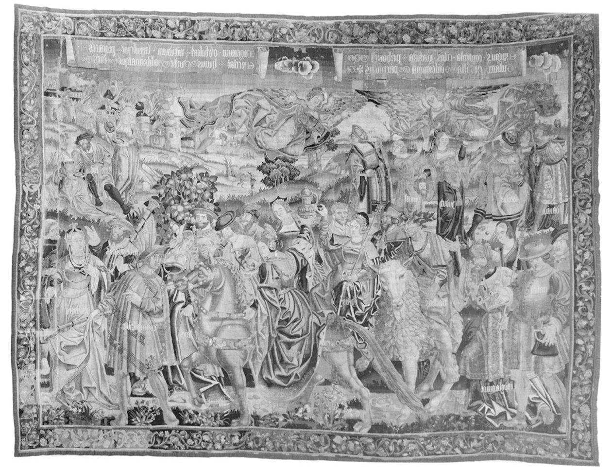 Gula körmenete, 1510 körül (gyapjú és selyem) alkotó: Flemish School
