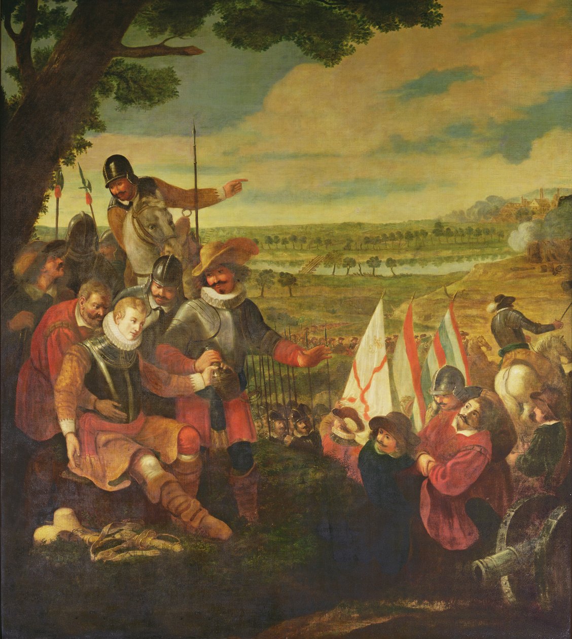 Sir Philip Sidney (1554-86) megsebesülése a zutpheni csatában, 1586. szeptember 22. alkotó: Flemish School
