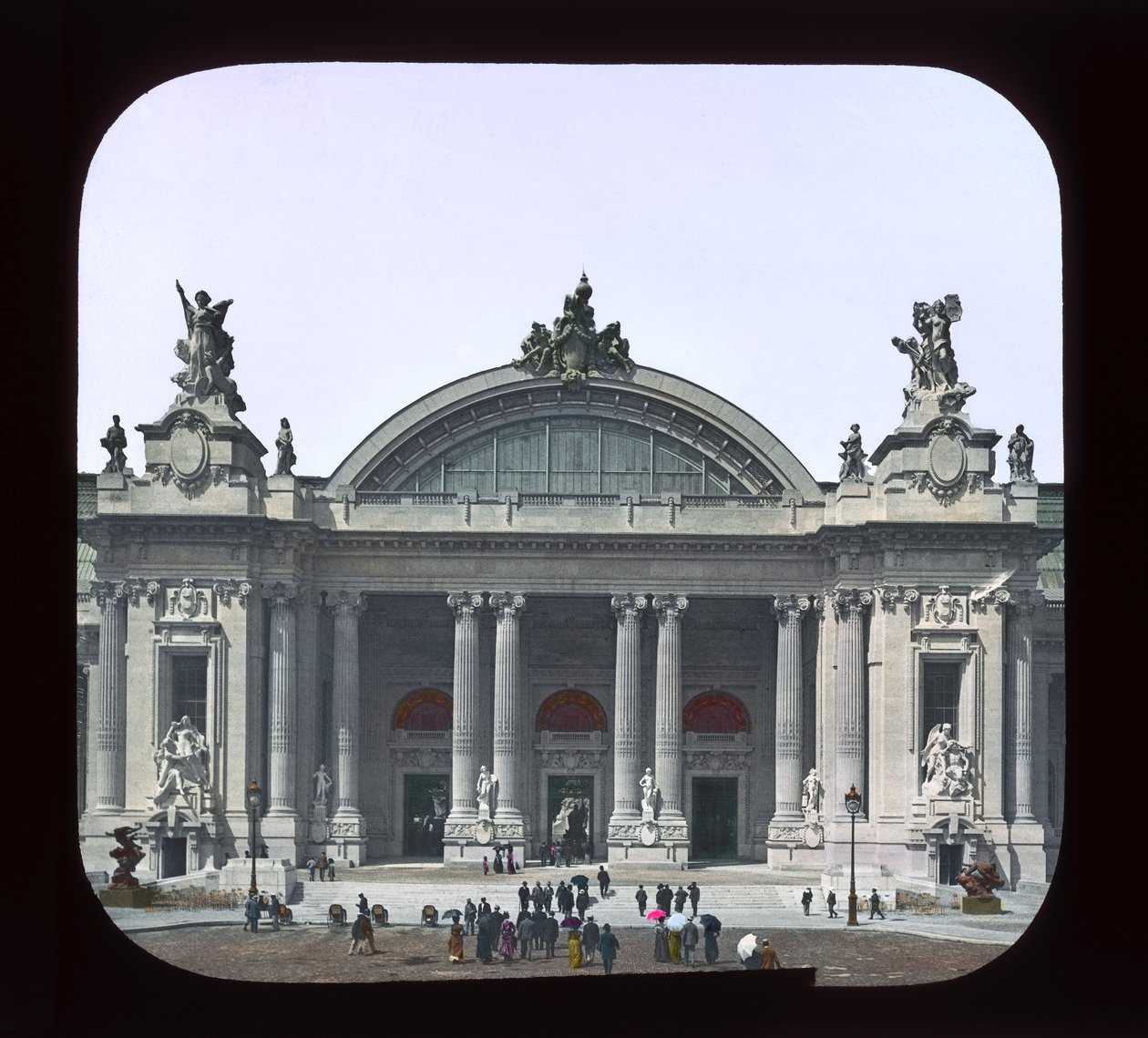 Párizsi kiállítás: Grand Palais, Párizs, Franciaország, 1900 (lámpás csúszda) alkotó: French Photographer
