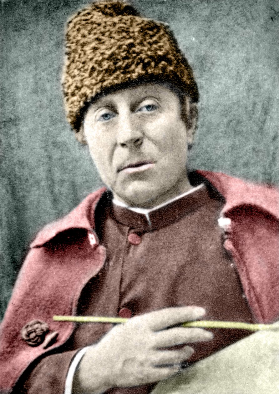Paul Gauguin, 1888 körül (kézzel színezett fotó) alkotó: French Photographer
