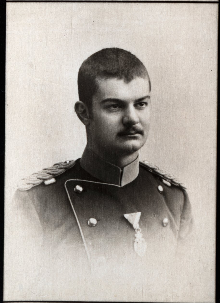 I. Obrenovics Sándor (1876-1903), szerb király portréja. alkotó: French Photographer