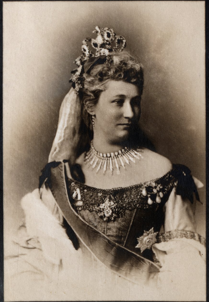 Schleswig Holsteini Augusta Victoria (1846-1923), német császárnő portréja. alkotó: French Photographer