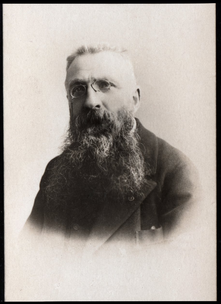 Auguste Rodin (1840-1917) francia szobrász portréja. alkotó: French Photographer