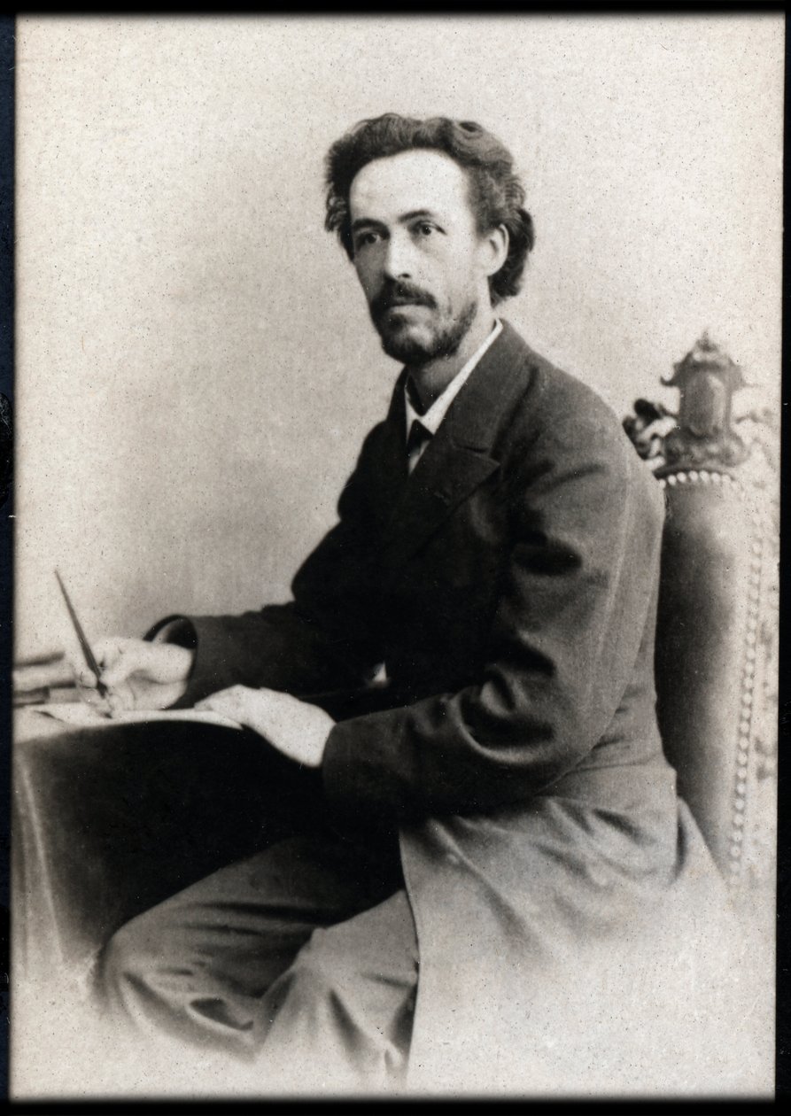 Benjamin Godard (1849-1895) francia hegedűművész és zeneszerző portréja. alkotó: French Photographer