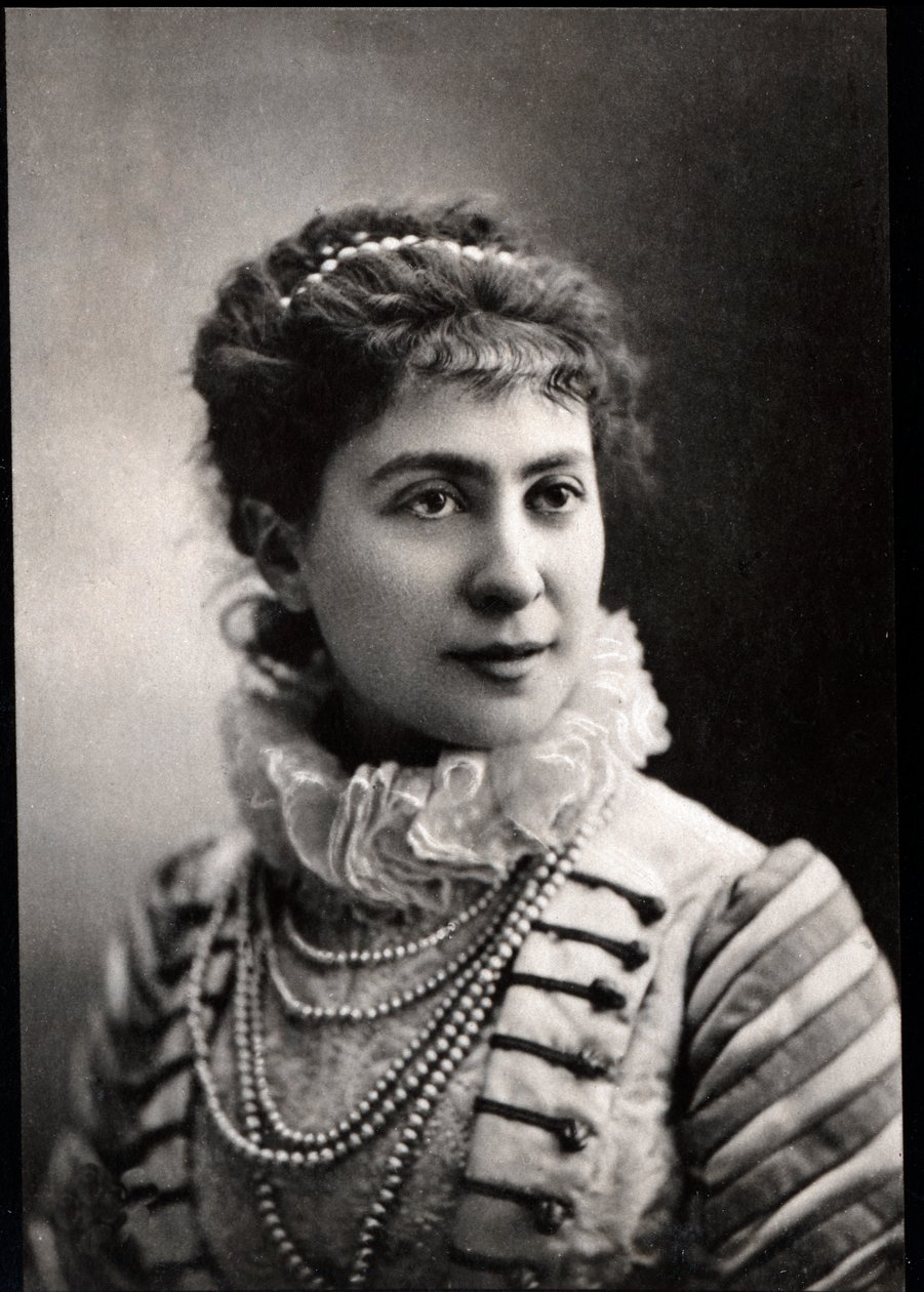 Blanche Baretta (Barreta) Worms (sz. 1855) francia színésznő portréja. alkotó: French Photographer
