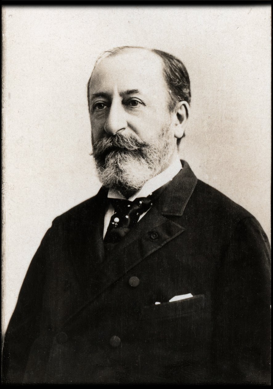 Camille Saint Saens (1835-1921) francia zeneszerző, orgonaművész, karmester és zongoraművész portréja. alkotó: French Photographer