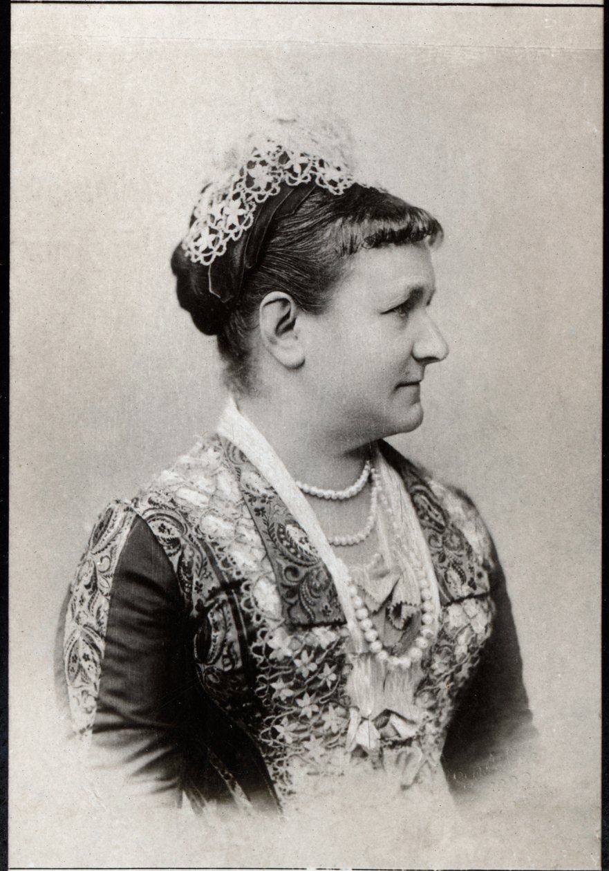Vasai Károly (1833-1907), szász királynő portréja. alkotó: French Photographer