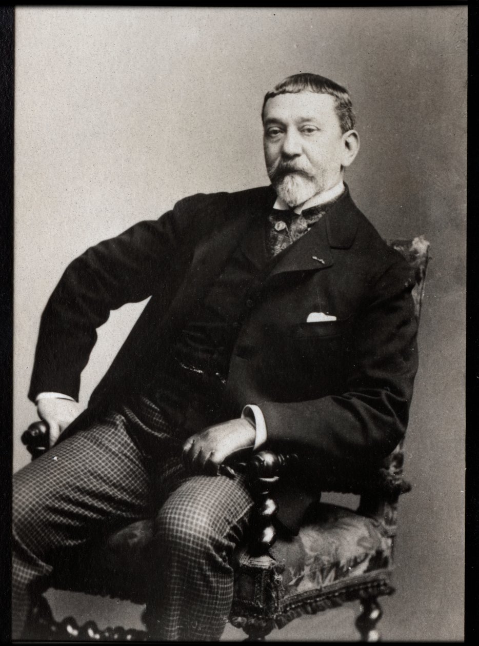 Ferdinand Roybet (1840-1920) francia festő és rézkarc portréja. alkotó: French Photographer