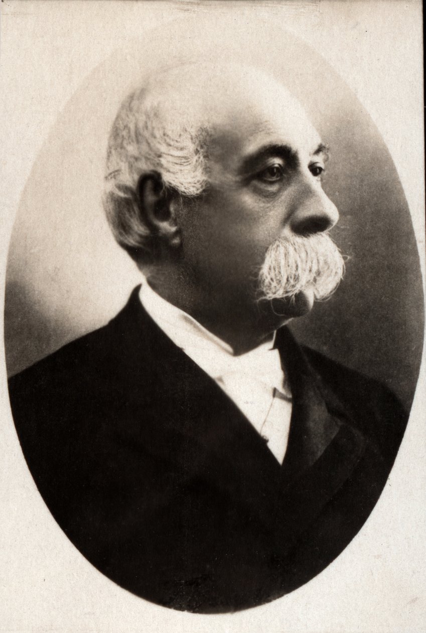 Francesco Crispi (1819-1901) olasz politikus portréja. alkotó: French Photographer