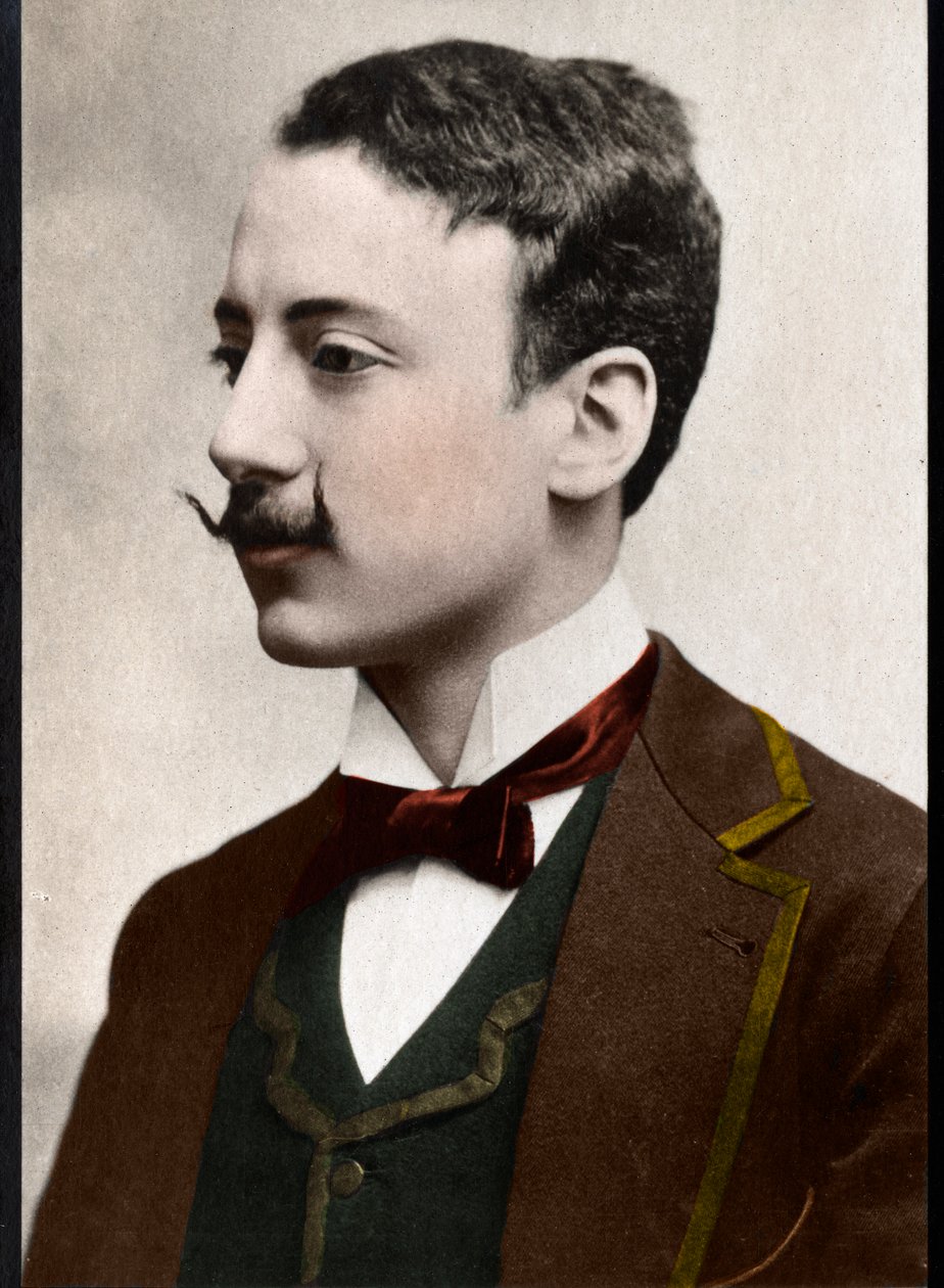 Gabriele dAnnunzio (1863-1938) olasz író portréja. alkotó: French Photographer